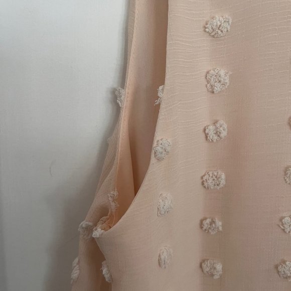 WOMEN’S Soft Pink Pom Pom Top by L’affaire Los Angeles Size Large - Picture 3 of 6